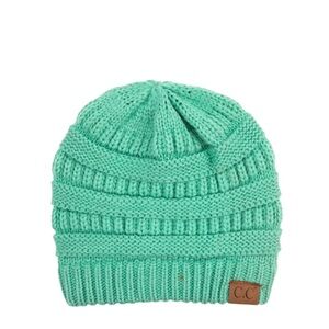 Solid Classic CC Beanie Tail in Sage